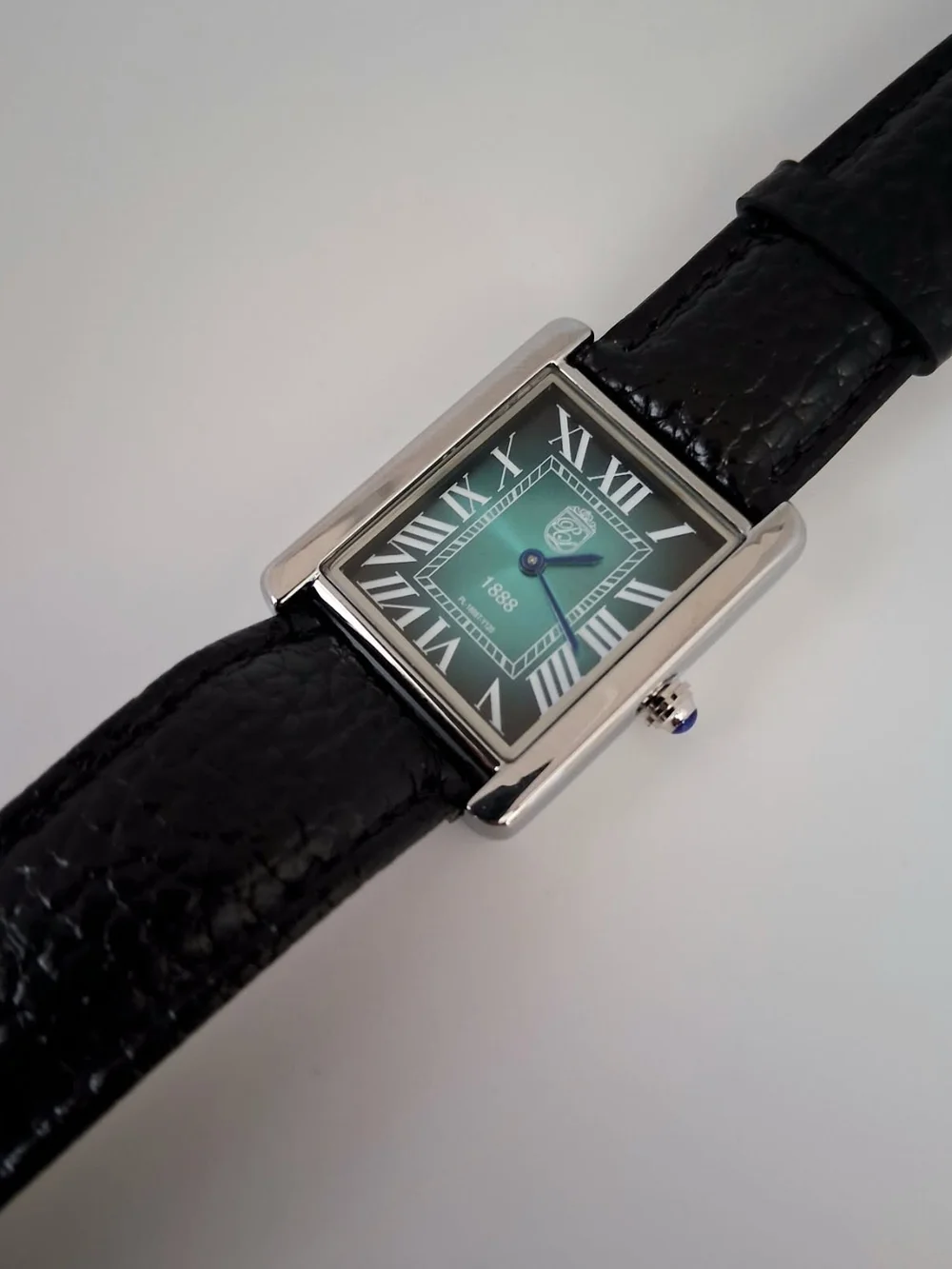 NEW Pierre Lucerne Aquamarine 1888 Men's Tank Watch